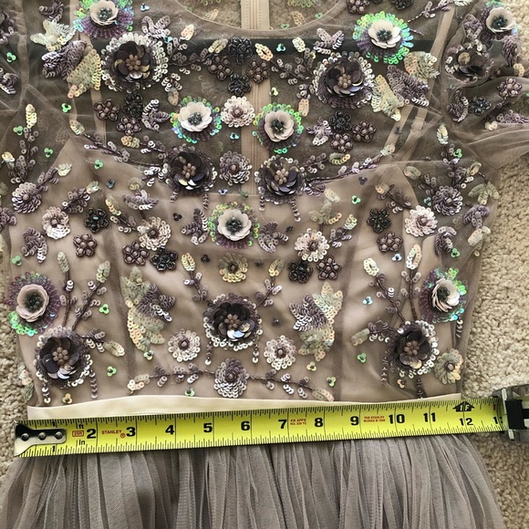 Needle & Thread Tan Maxi Dress Size US 0 - Picture 6 of 7